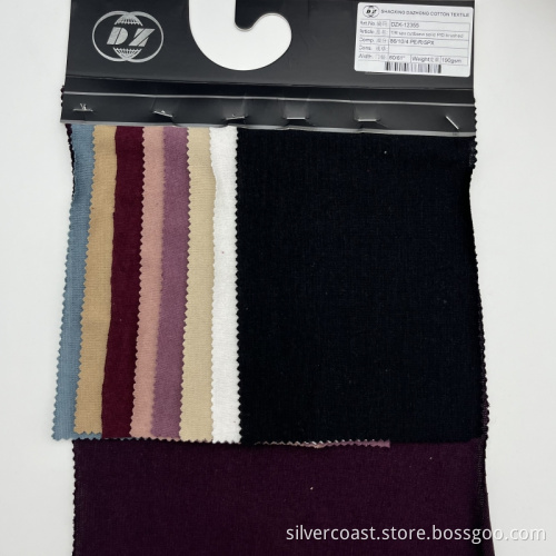 T/R Spandex Cut Cost P/D escovado têxtil